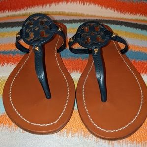 Tory Burch Mini Miller Thong Sandal-Black